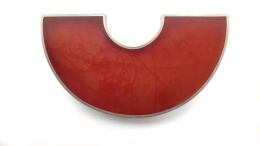 Brooch - Bubble Chamber Red
