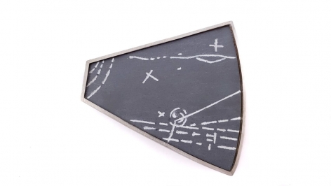 Ann Parkin, Brooch - Particle Shower, Etched Gray #2